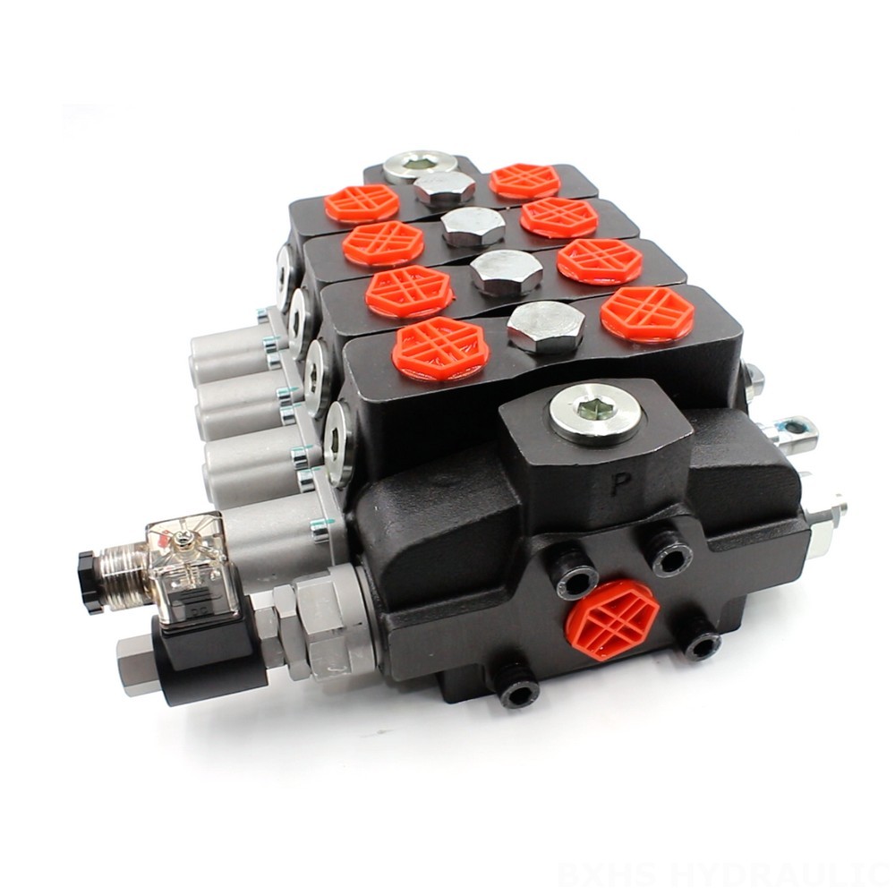 SD8-Electric unloading valve Manual 4 Spool Sectional Directional Valve | Private Label image